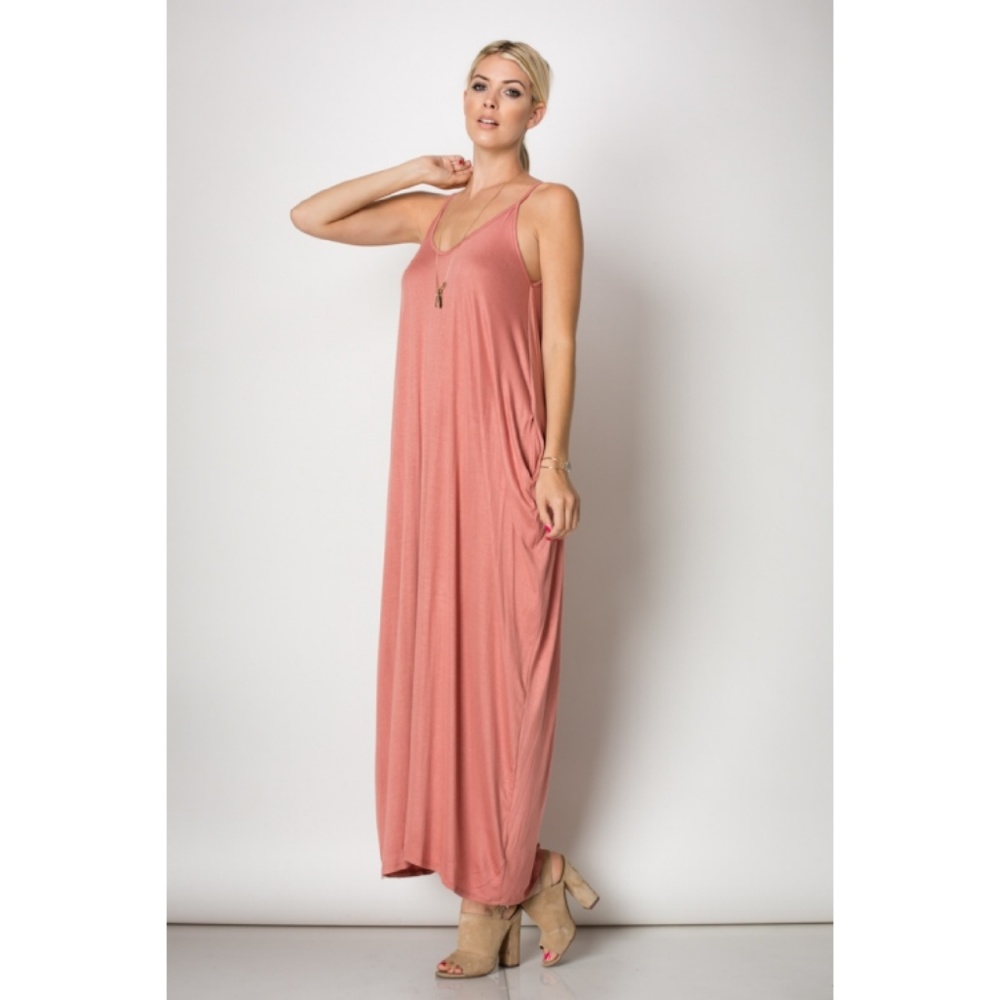 SALE! LAST 1 NWOT Spaghetti Strap Loose Maxi Dress - Picture 4 of 7